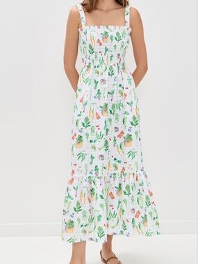 Hill House The Anjuli Nap Dress in Farmer’s Market Multi